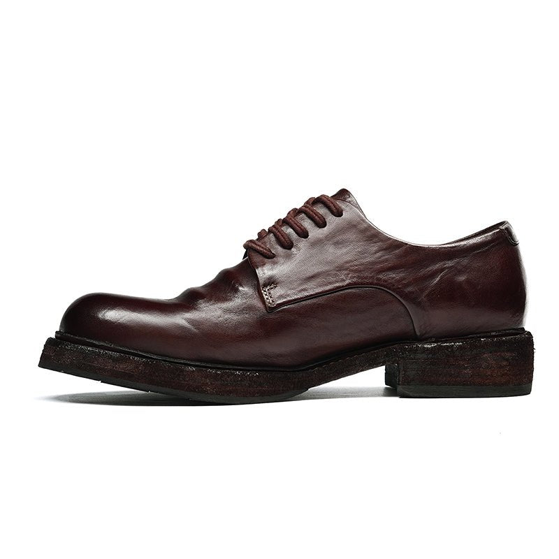 Men’s Heritage Calfskin Lace Up Derby Shoes - 0cm