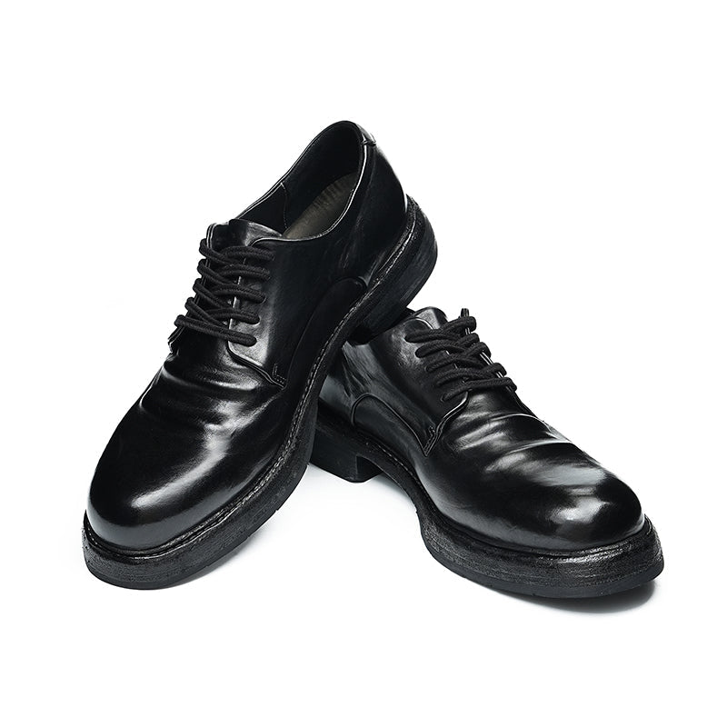 Men’s Heritage Calfskin Lace Up Derby Shoes - 0cm
