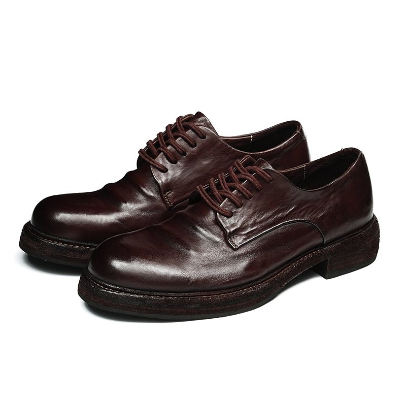 Men’s Heritage Calfskin Lace Up Derby Shoes - 0cm