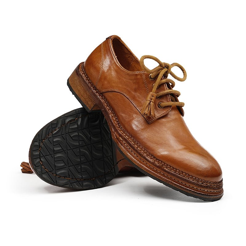 Men’s Heritage Derby Shoes with Handcrafted Detailing - 0cm