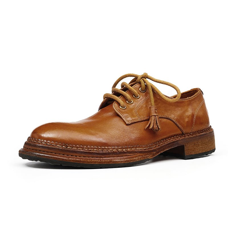 Men’s Heritage Derby Shoes with Handcrafted Detailing - 0cm
