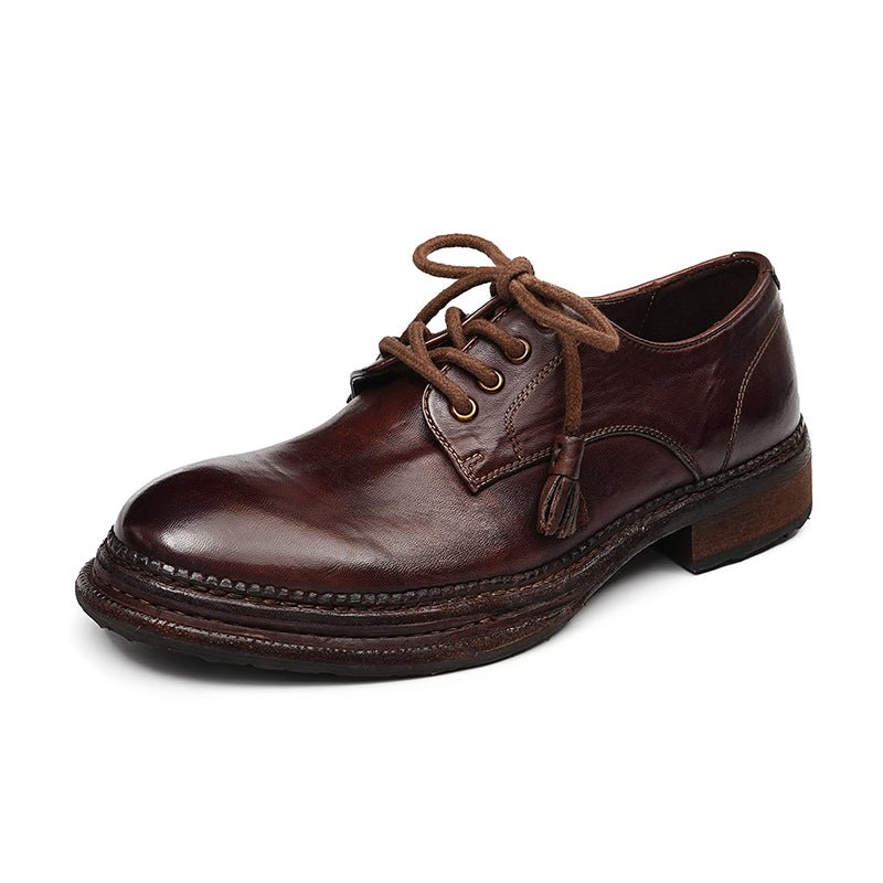 Men’s Heritage Derby Shoes with Handcrafted Detailing - 0cm