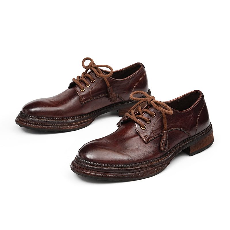 Men’s Heritage Derby Shoes with Handcrafted Detailing - 0cm