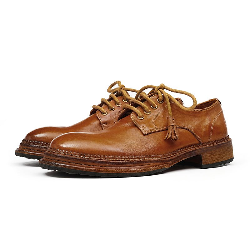 Men’s Heritage Derby Shoes with Handcrafted Detailing - 0cm