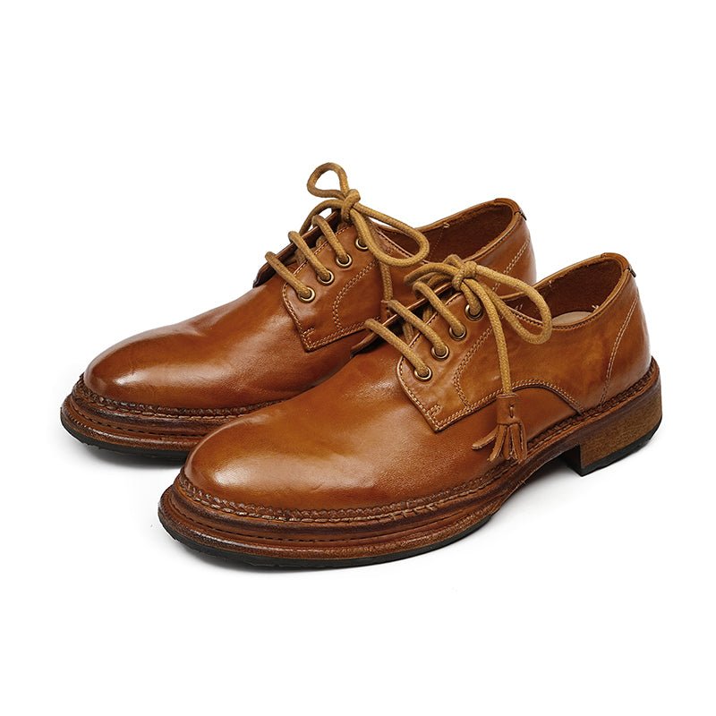 Men’s Heritage Derby Shoes with Handcrafted Detailing - 0cm