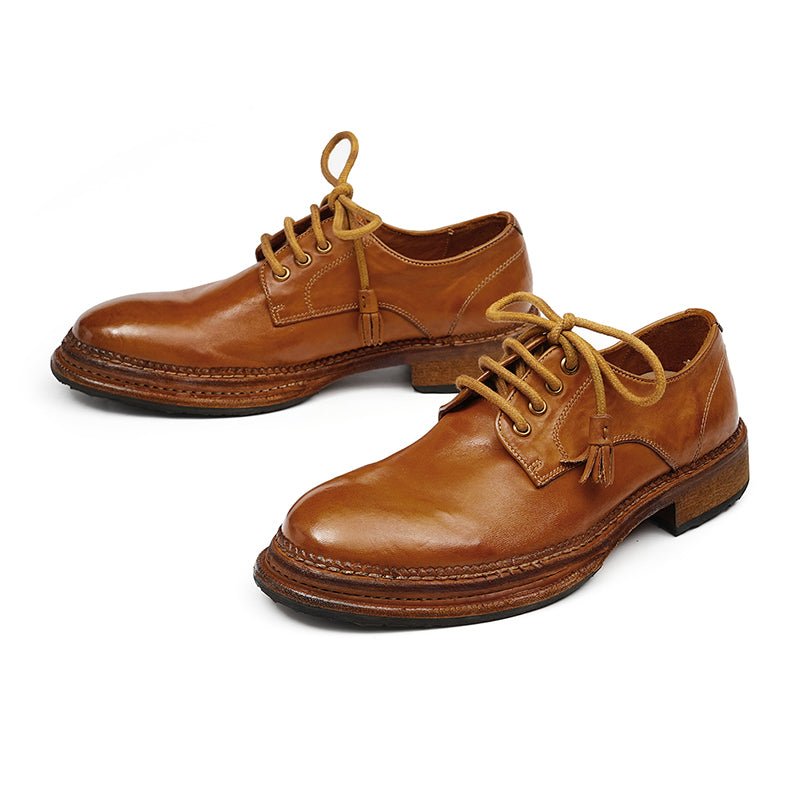 Men’s Heritage Derby Shoes with Handcrafted Detailing - 0cm