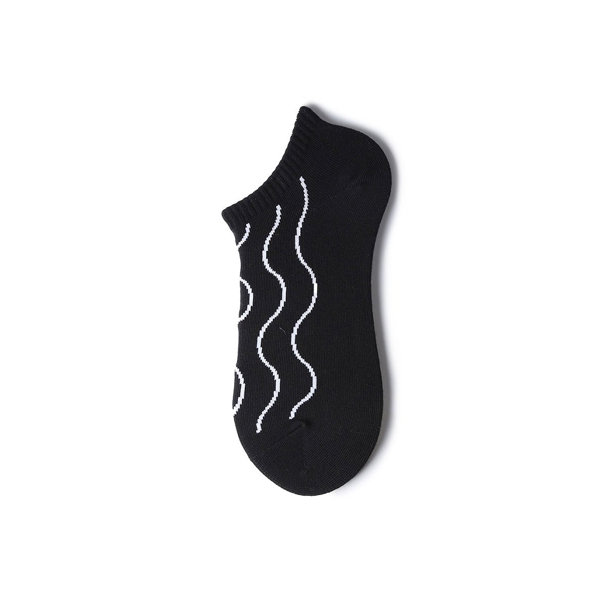 Novelty Pattern Thin Ankle Socks – Men's 5 - Pair Summer Low - Cut Set