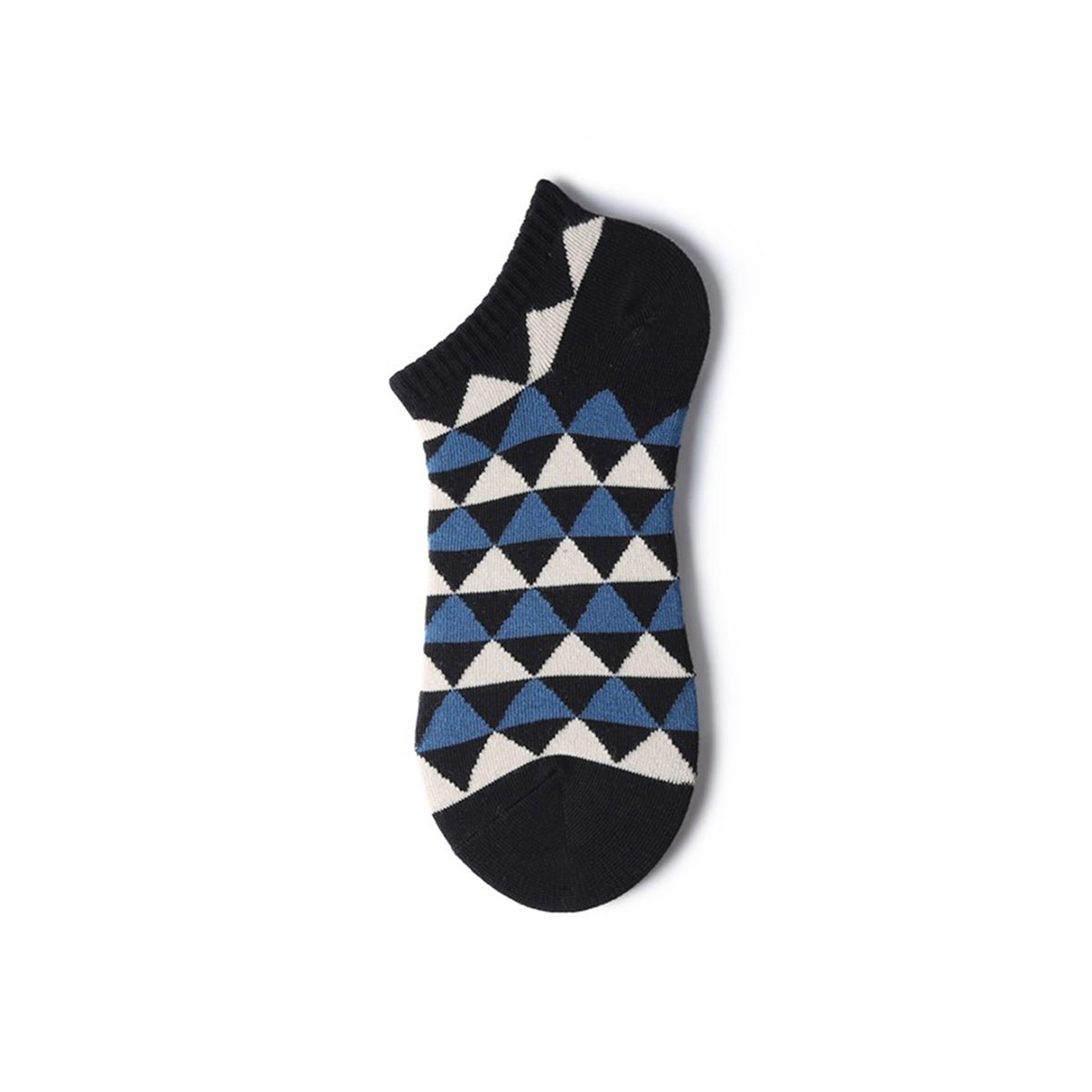 Novelty Pattern Thin Ankle Socks – Men's 5 - Pair Summer Low - Cut Set