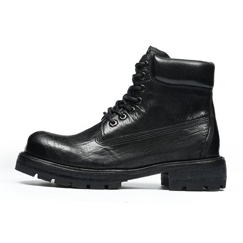 Men’s Rugged Outdoor Combat Boots with Heavy - Duty Traction Sole - 0cm