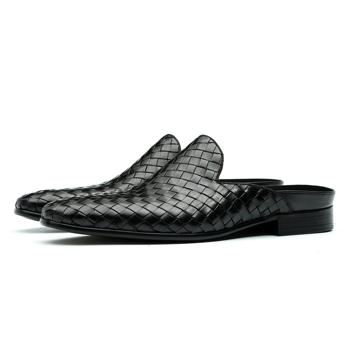 Men’s Woven Calfskin City Stroll Mules - 0cm