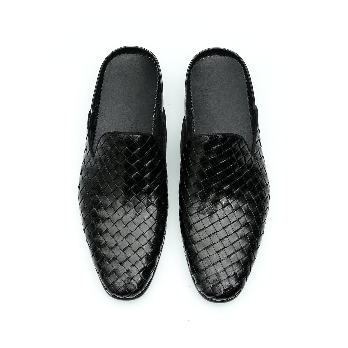Men’s Woven Calfskin City Stroll Mules - 0cm