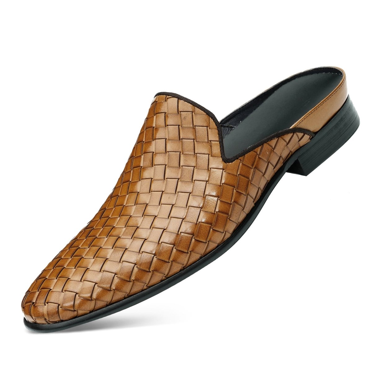 Men’s Woven Calfskin City Stroll Mules - 0cm