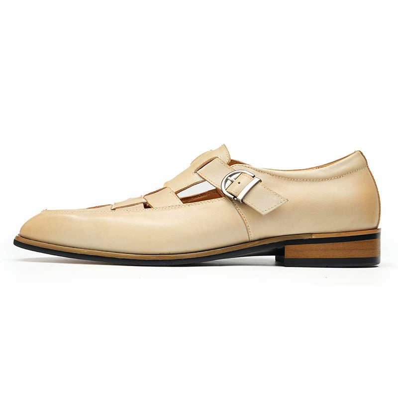 Men’s Woven Leather Coastal Sandals