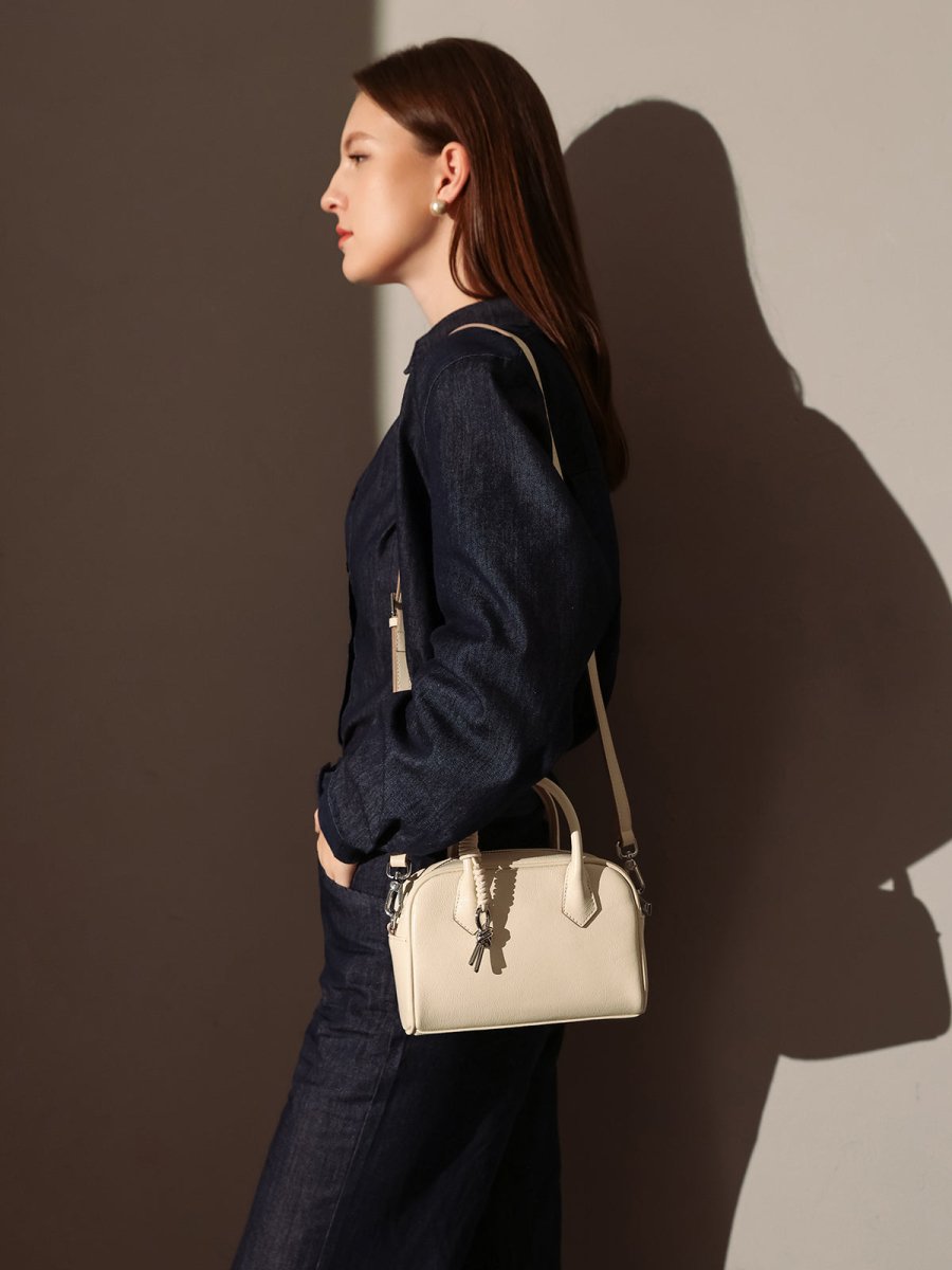 Meredith Leather Boston Top Handle Bag - 0cm