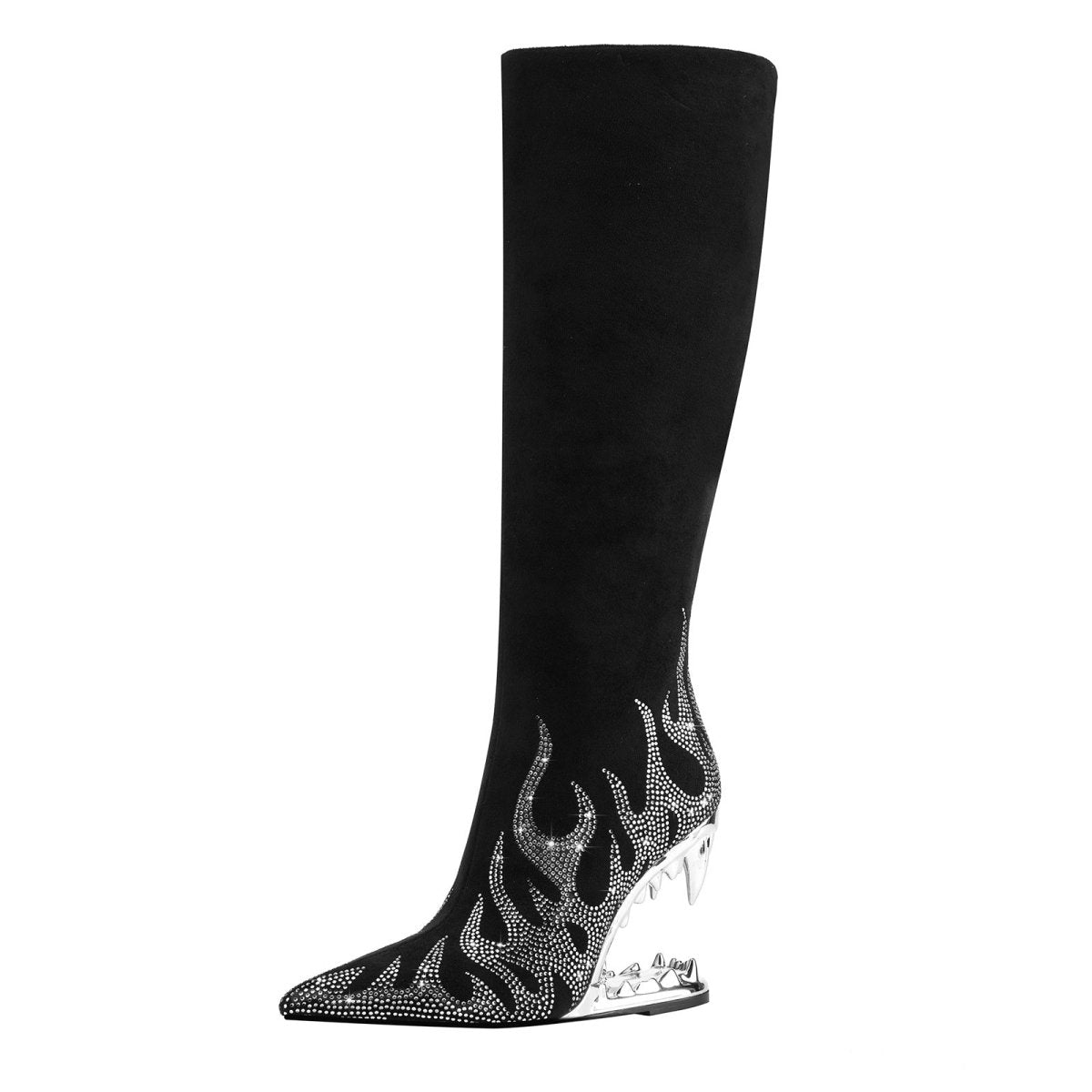 metallic - flames - bite - heel - black - knee - high - boots_all_silver_2.jpg