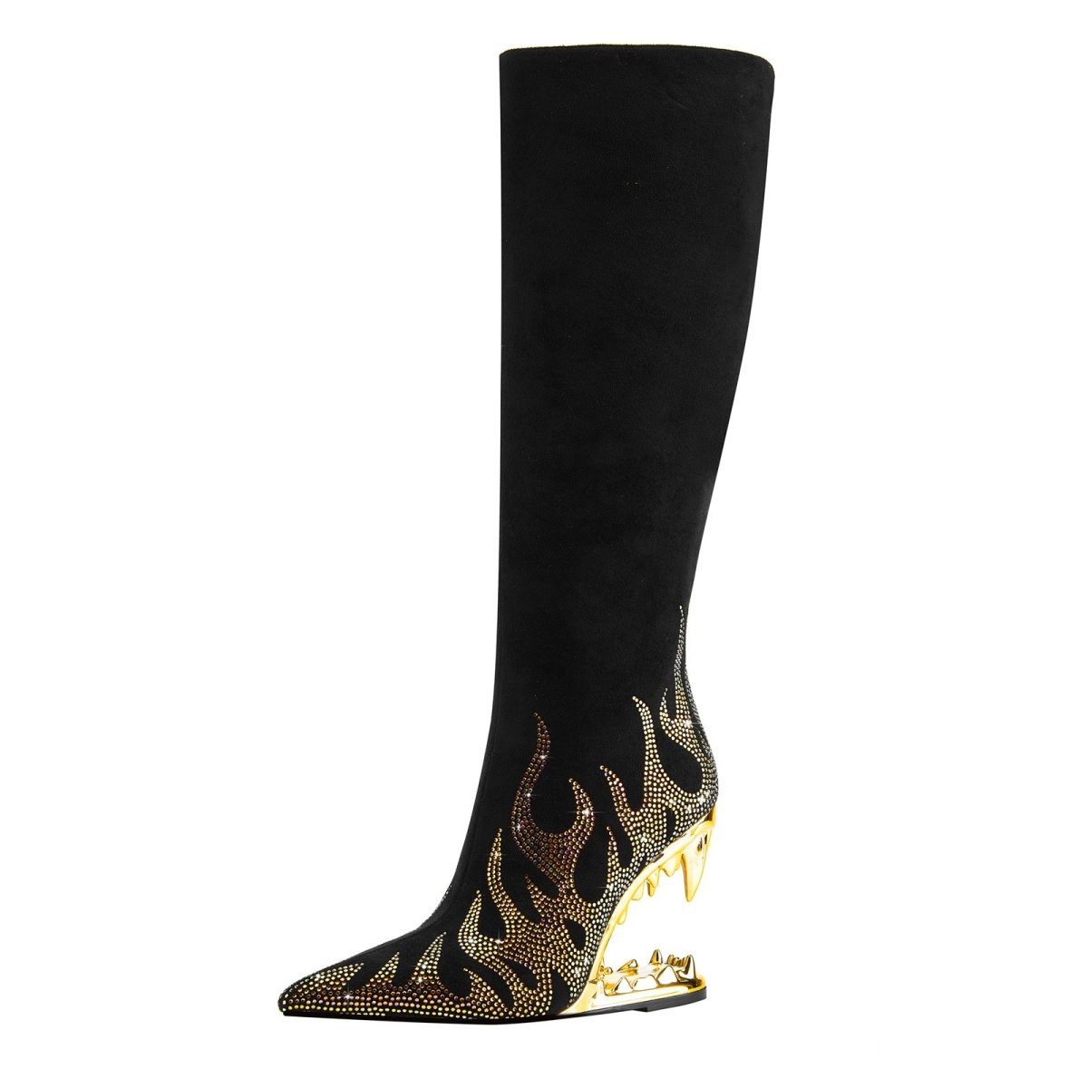 metallic - flames - bite - heel - black - knee - high - boots_all_gold_2.jpg