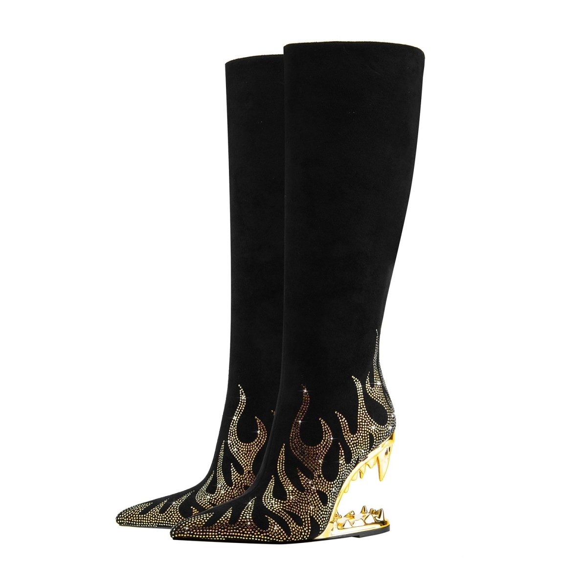 metallic - flames - bite - heel - black - knee - high - boots_all_gold_3.jpg