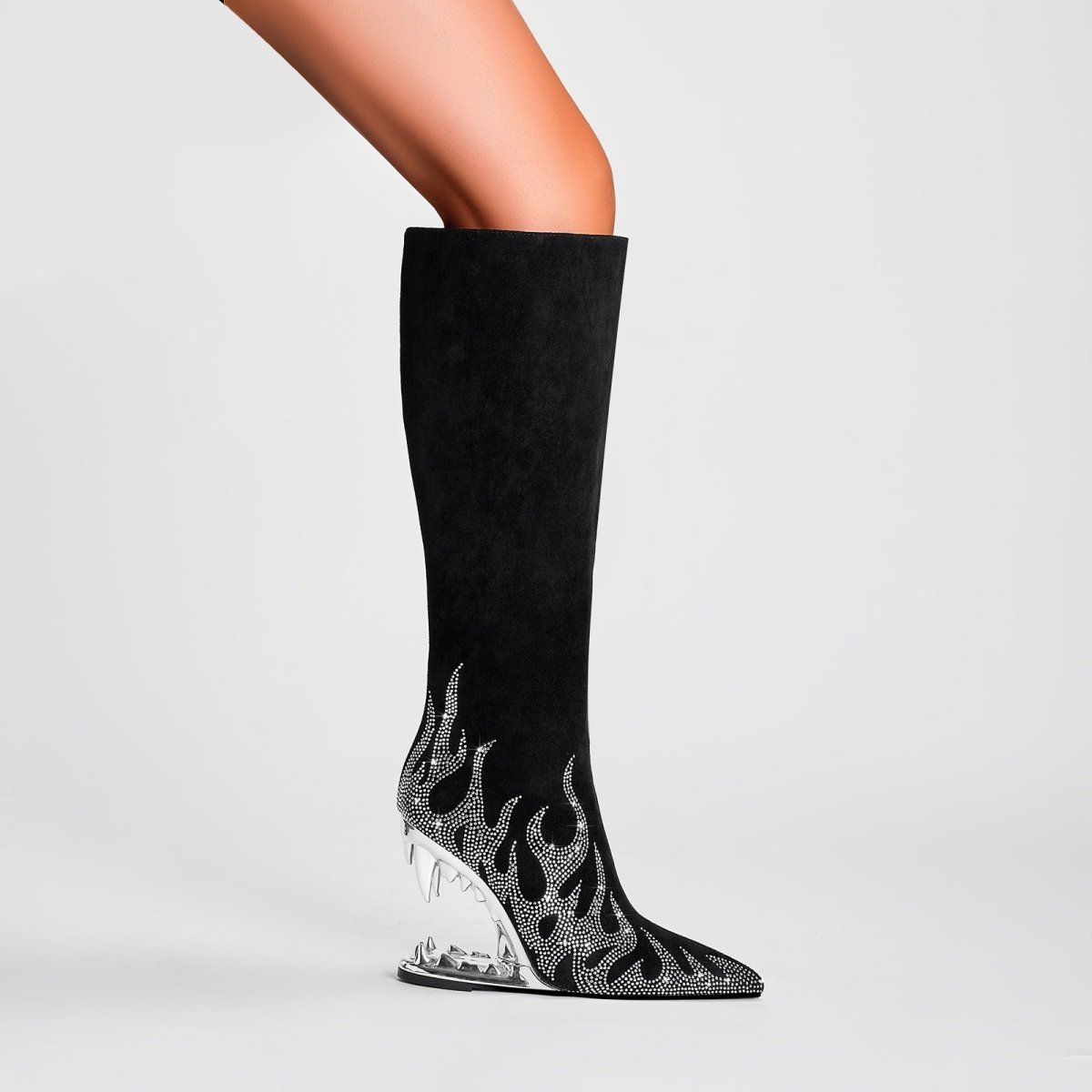 metallic - flames - bite - heel - black - knee - high - boots_all_silver_7.jpg