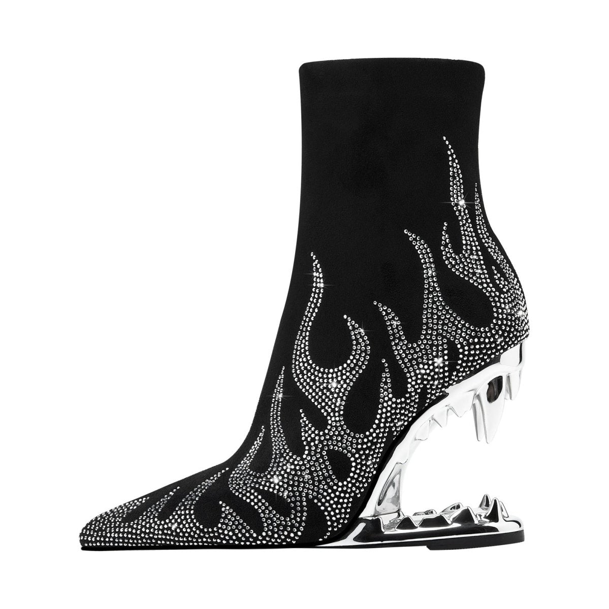 metallic - flaming - down - bite - heel - black - ankle - boots_all_silver_1.jpg