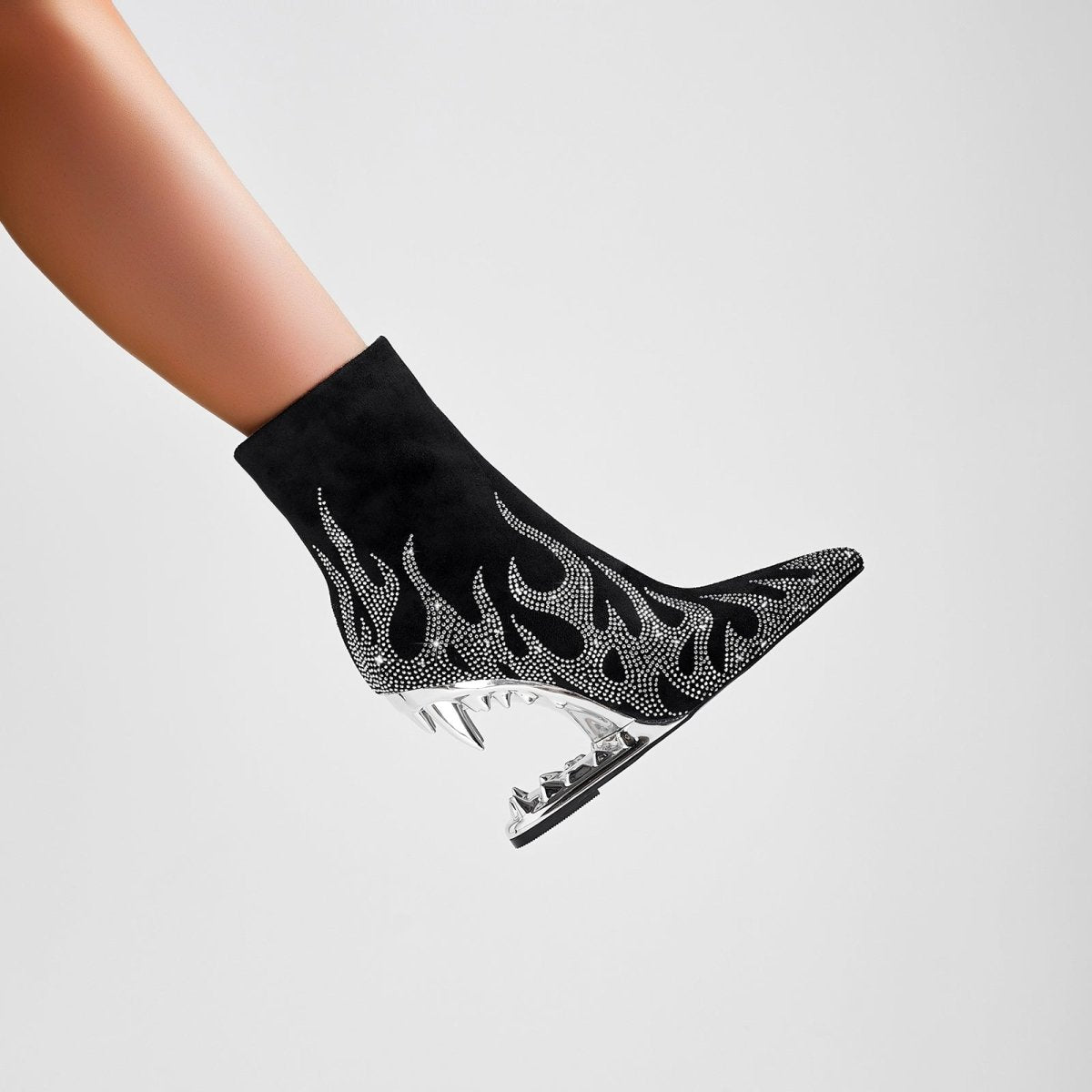 metallic - flaming - down - bite - heel - black - ankle - boots_all_silver_8.jpg