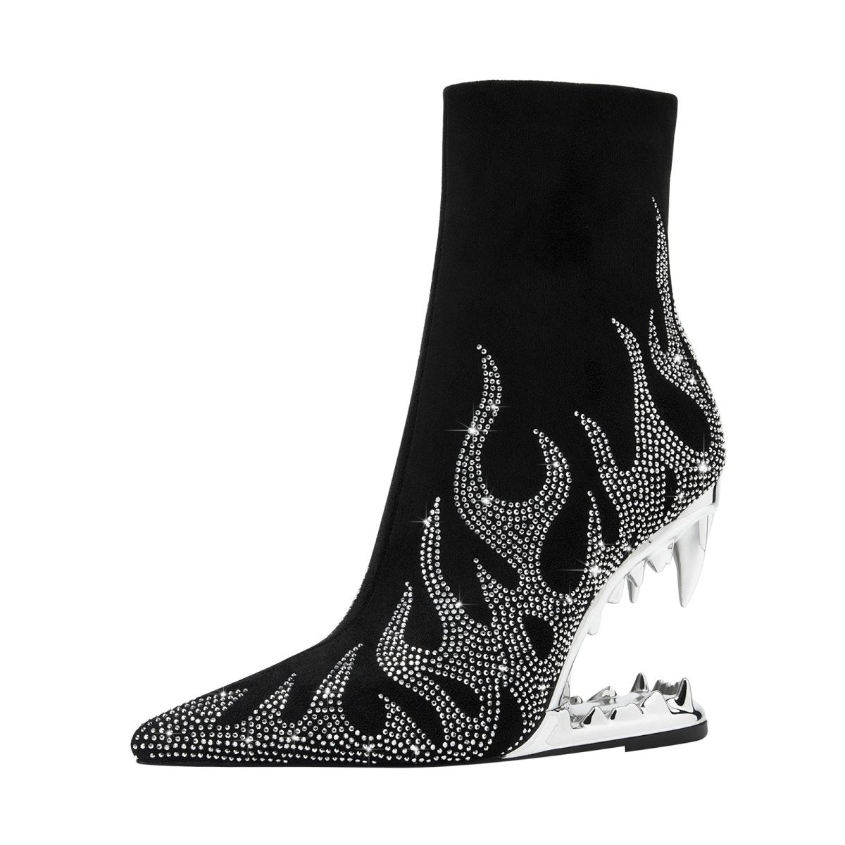 metallic - flaming - down - bite - heel - black - ankle - boots_all_silver_2.jpg