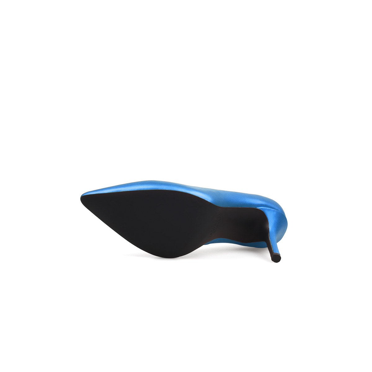 metallic point toe pumps all blue 5