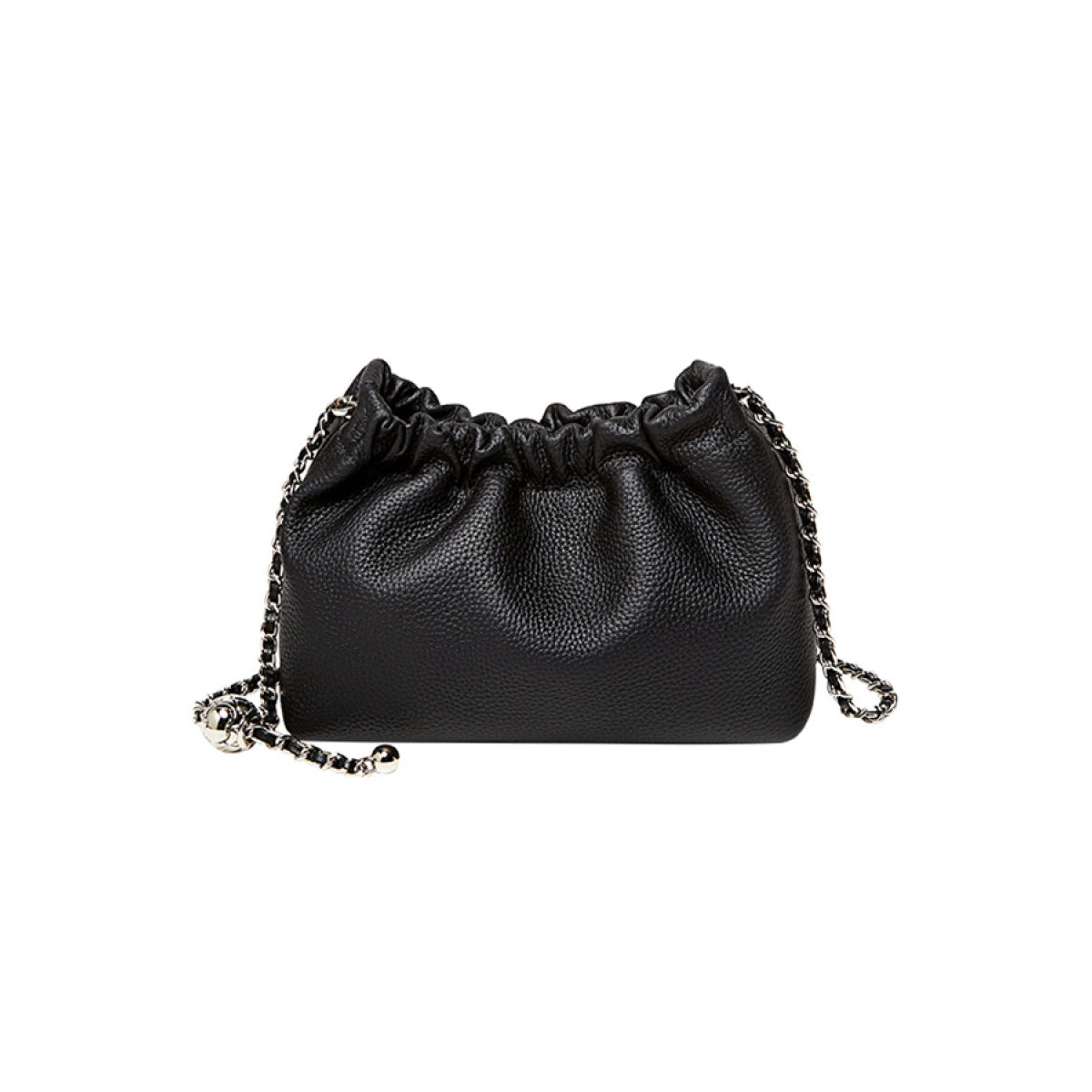 mini dumpling clutch crossbody bag black 1
