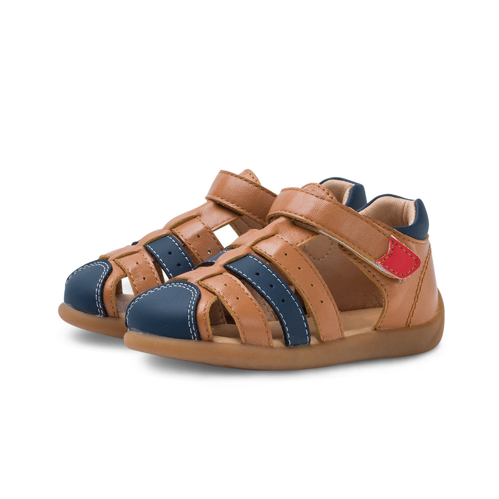 mini gladiator pre walker baby sandals all brown 3