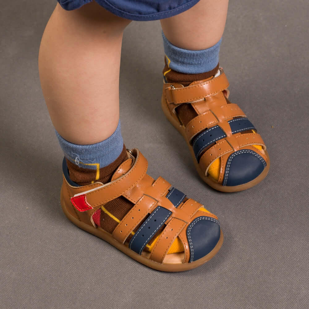 mini gladiator pre walker baby sandals all brown 6