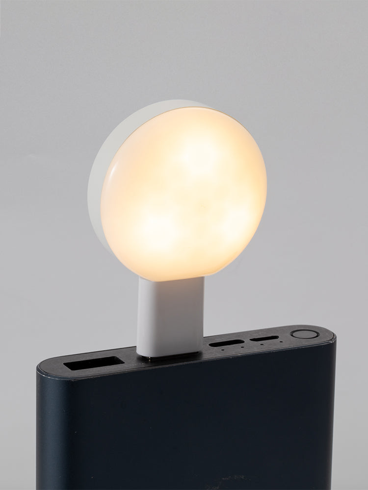 mini portable usb wireless smartphone light all white 2