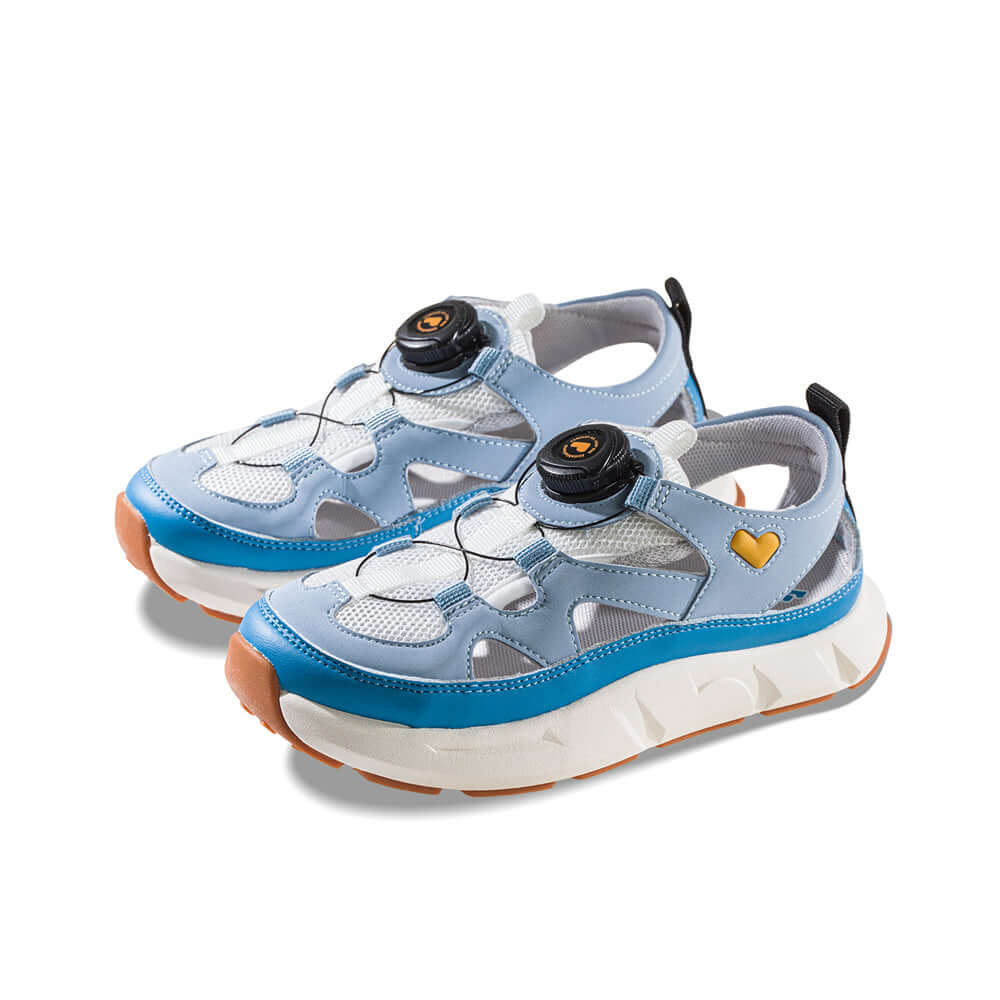mini sporty non slip breathable soft sole walking shoes all blue 2