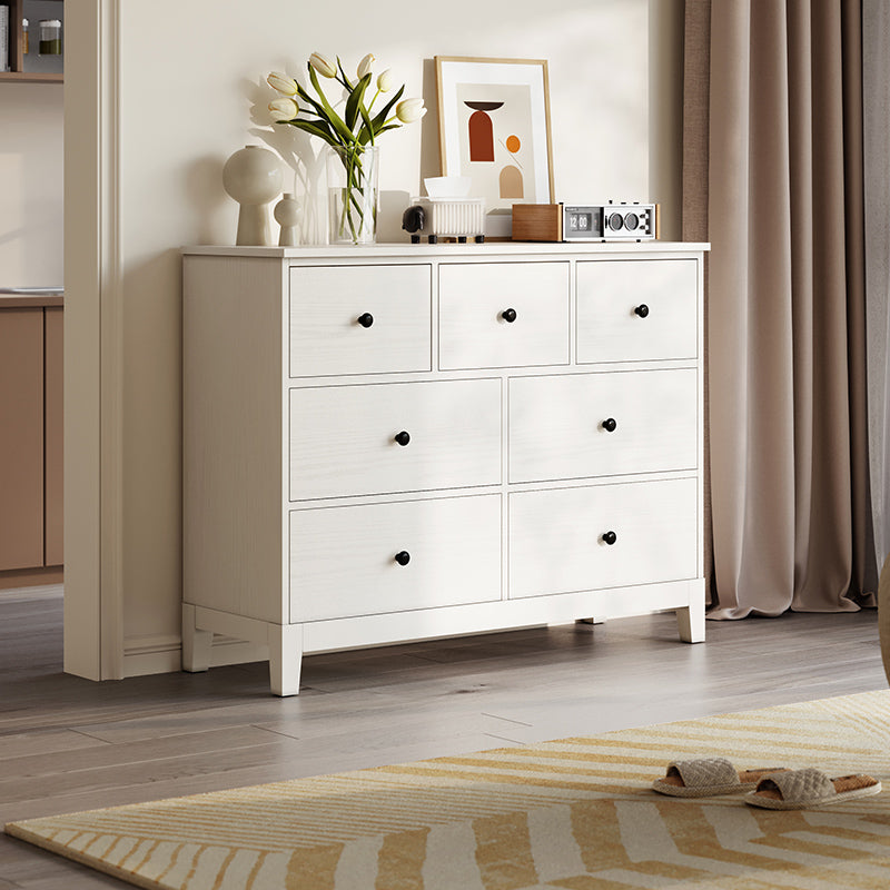 minimalist cream 7 drawer storage cabinet all 3