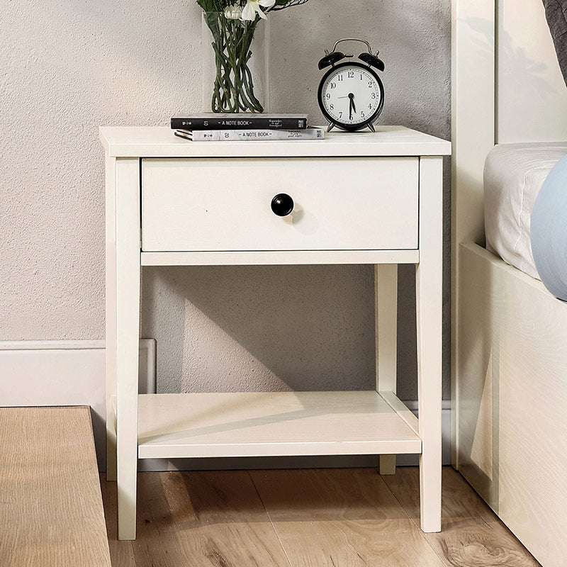 minimalist cream storage bedside table all 1