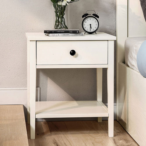 minimalist cream storage bedside table all 1
