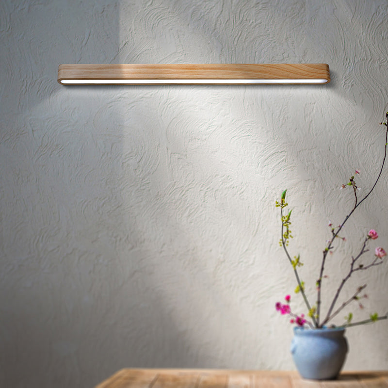 minimalist linear wall sconce lamp natural 1