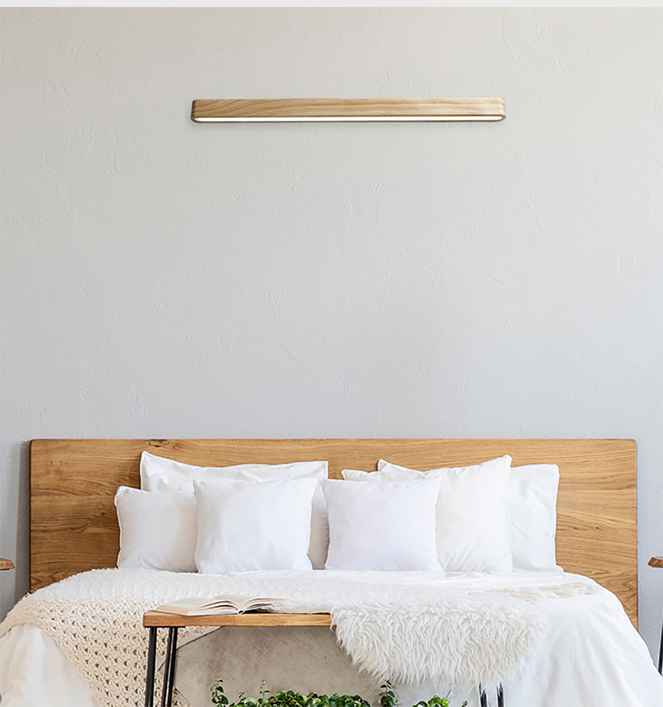 minimalist linear wall sconce lamp natural 2