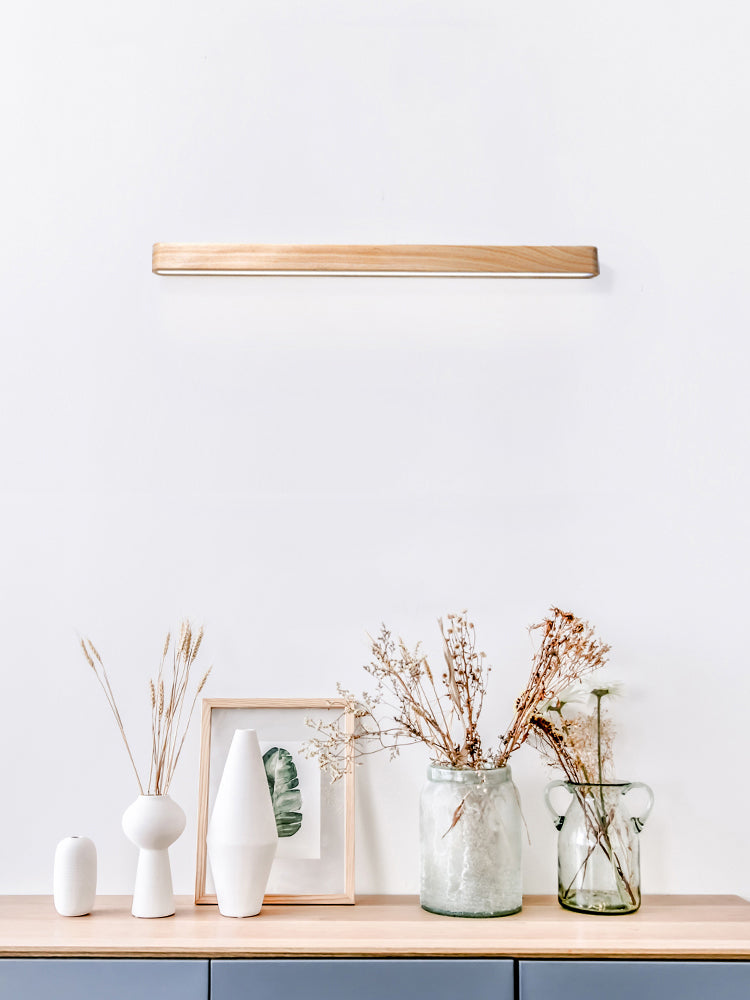 minimalist linear wall sconce lamp natural 4