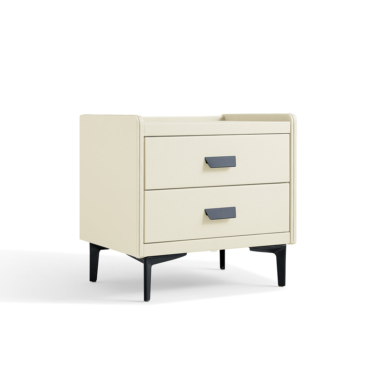 minimalist modern luxurious bedside table cream 3