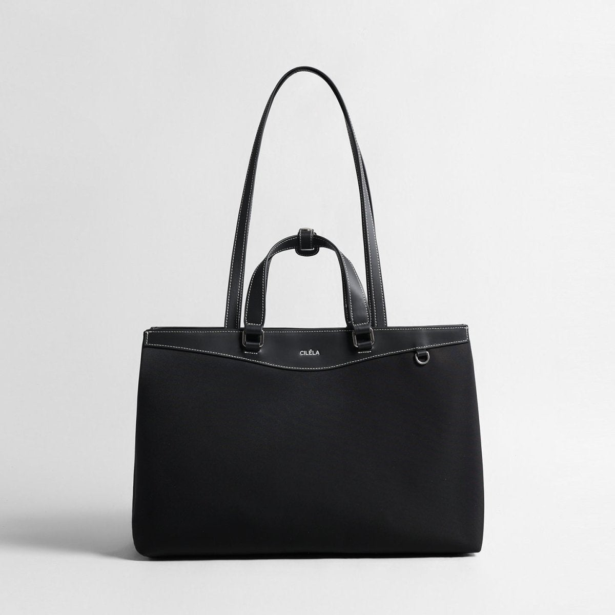 Minimalist Nylon Laptop Tote Bag – Lightweight Water-Resistant Work Bag