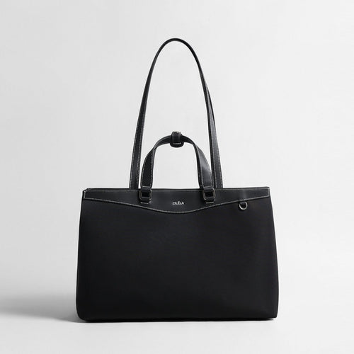 Minimalist Nylon Laptop Tote Bag – Lightweight Water-Resistant Work Bag