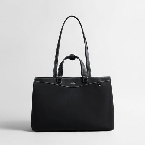Minimalist Nylon Laptop Tote Bag – Lightweight Water-Resistant Work Bag
