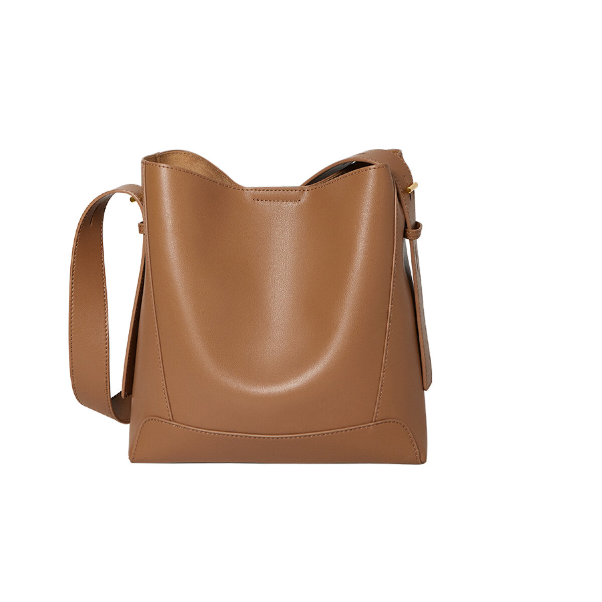 minimalistic all purpose leather tote bag brown 1
