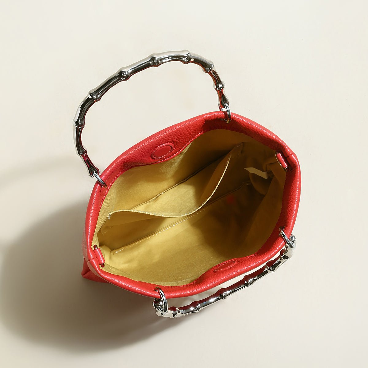 Minimalistic Square Structured Top Handle Bag - 0cm