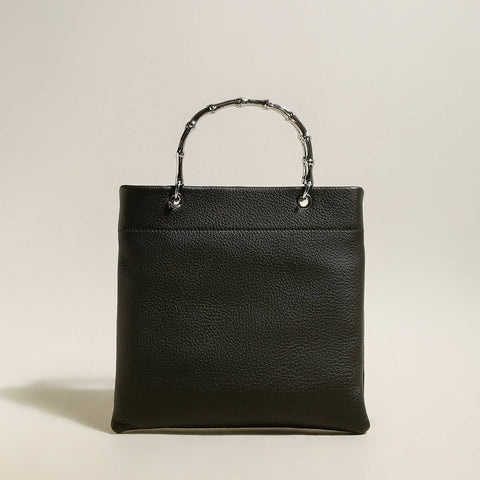 Minimalistic Square Structured Top Handle Bag