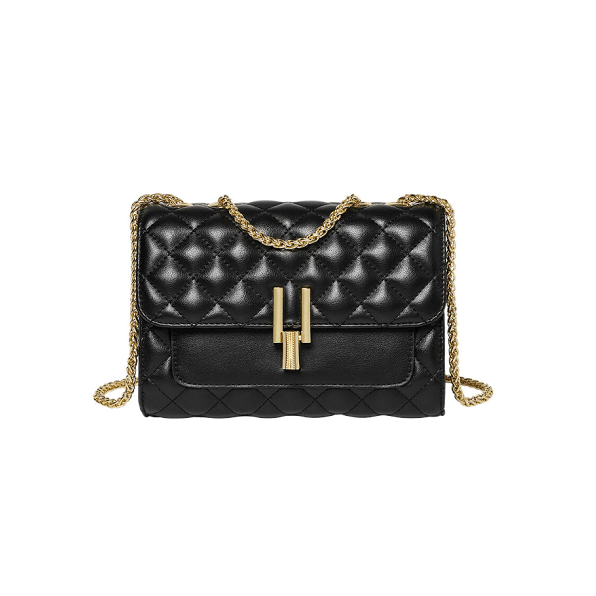 miranda timeless quilted shoulder bag black 1