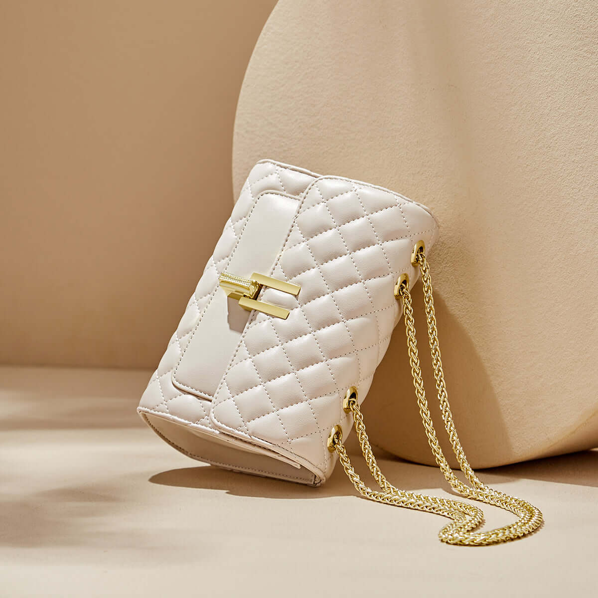 miranda timeless quilted shoulder bag white 2