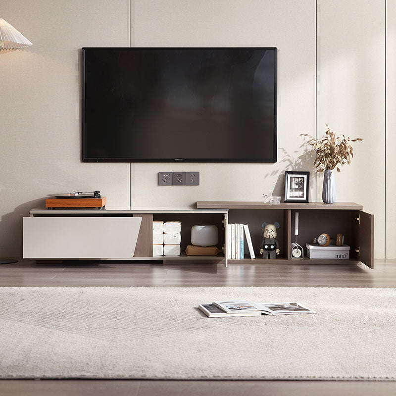 modern grey extendable entertainment unit tv console all 2