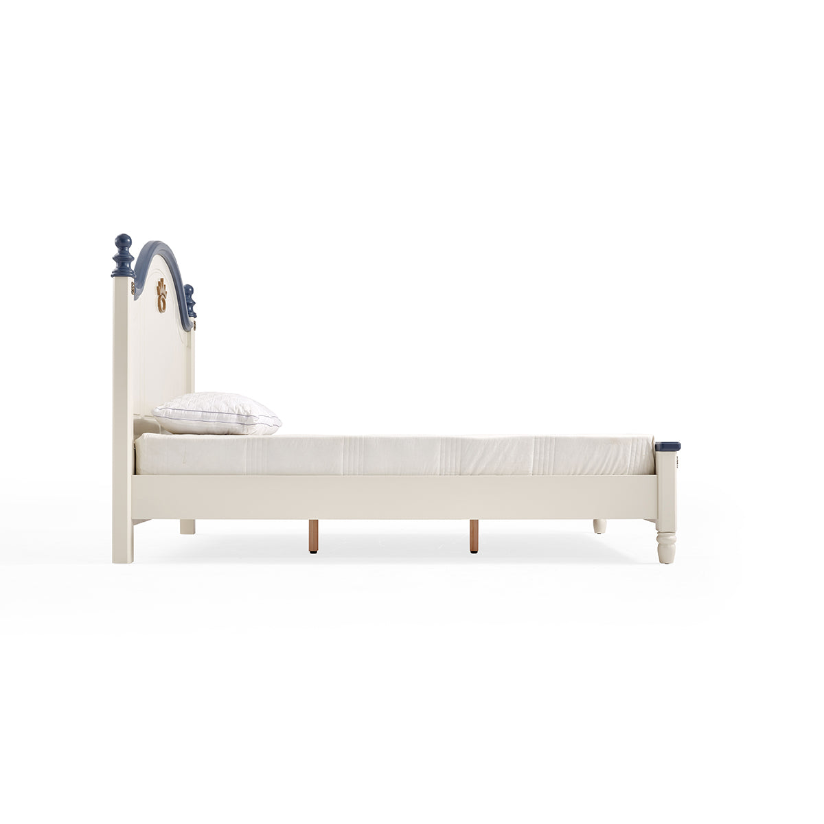 modern minimalist navy boy bed with mattress all navy 10