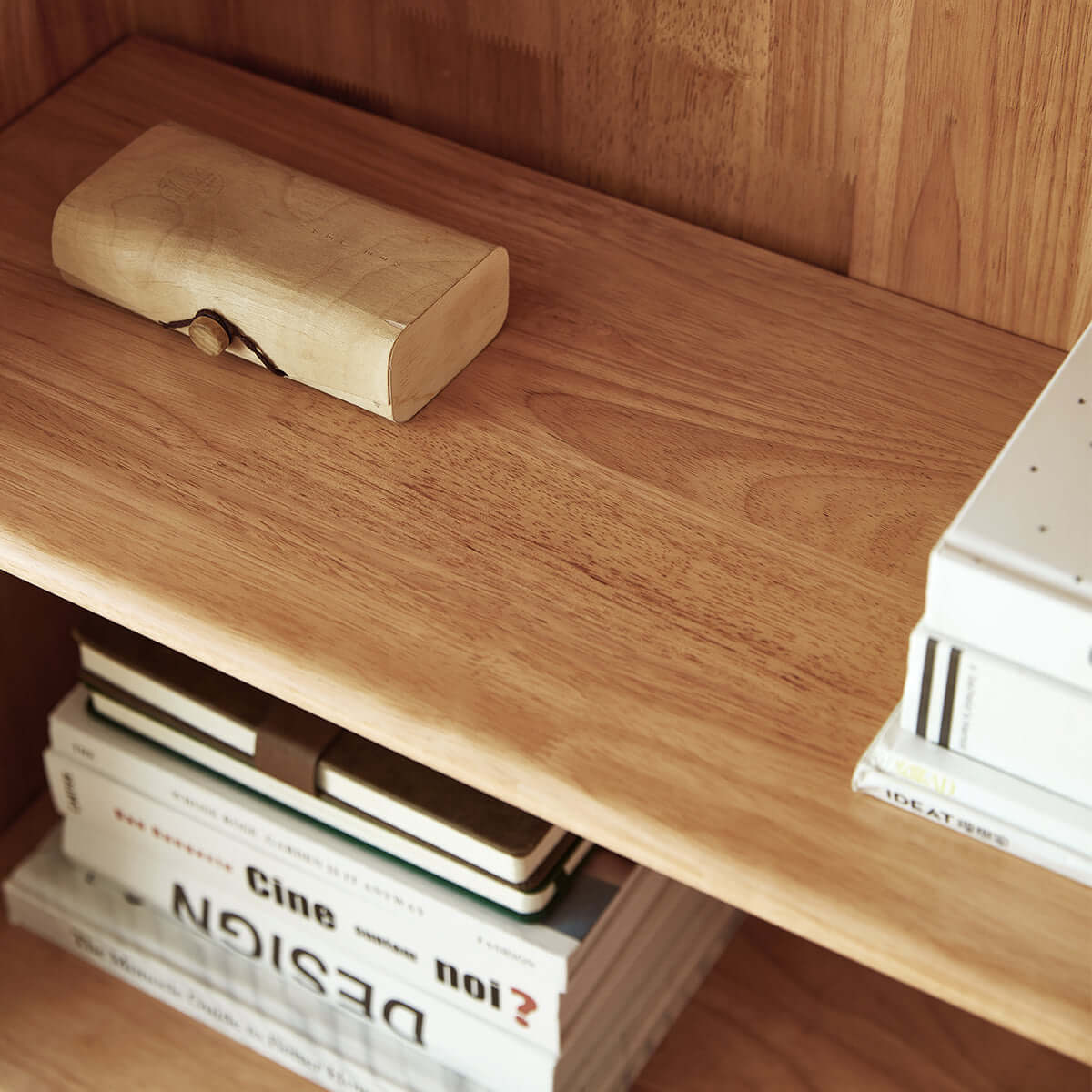 Modern Solid Wood Bookcase - 0cm