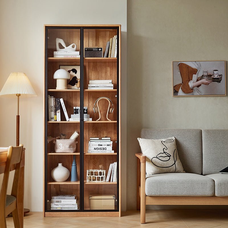 Modern Solid Wood Bookcase - 0cm